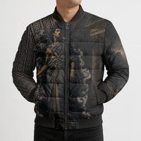 Erebus Greek Mythology Bomber Puffer Jacket Ancient Greek God Of Darkness Fantasy Art