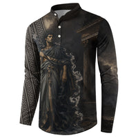 Erebus Greek Mythology Button Sweatshirt Ancient Greek God Of Darkness Fantasy Art