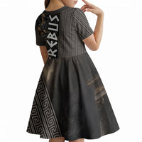 Erebus Greek Mythology Kid Short Sleeve Dress Ancient Greek God Of Darkness Fantasy Art