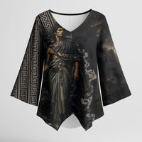 Erebus Greek Mythology Kimono Sleeve Blouse Ancient Greek God Of Darkness Fantasy Art