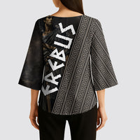 Erebus Greek Mythology Kimono Sleeve Blouse Ancient Greek God Of Darkness Fantasy Art