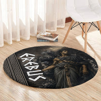 Erebus Greek Mythology Round Carpet Ancient Greek God Of Darkness Fantasy Art