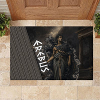 Erebus Greek Mythology Rubber Doormat Ancient Greek God Of Darkness Fantasy Art