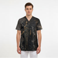 Erebus Greek Mythology Scrub Top Ancient Greek God Of Darkness Fantasy Art