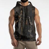 Erebus Greek Mythology Sleeveless Zip Hoodie Ancient Greek God Of Darkness Fantasy Art