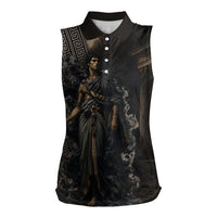 Erebus Greek Mythology Women Sleeveless Polo Shirt Ancient Greek God Of Darkness Fantasy Art