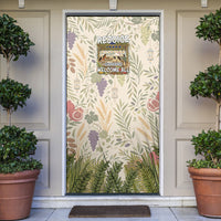 Sukkot Door Cover Jewish Holiday Gratitude Dwells Here - Vintage Botanical Sukkah