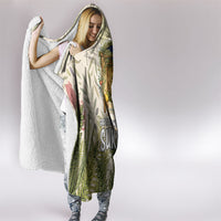 Sukkot Hooded Blanket Jewish Holiday Gratitude Dwells Here - Vintage Botanical Sukkah