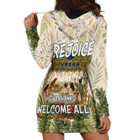 Sukkot Hoodie Dress Jewish Holiday Gratitude Dwells Here - Vintage Botanical Sukkah