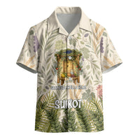 Sukkot Kid Hawaiian Shirt Jewish Holiday Gratitude Dwells Here - Vintage Botanical Sukkah
