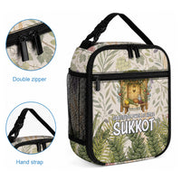 Sukkot Lunch Bag Jewish Holiday Gratitude Dwells Here - Vintage Botanical Sukkah