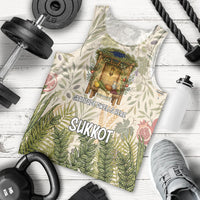 Sukkot Men Tank Top Jewish Holiday Gratitude Dwells Here - Vintage Botanical Sukkah
