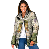 Sukkot Padded Jacket Jewish Holiday Gratitude Dwells Here - Vintage Botanical Sukkah