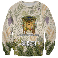 Sukkot Sweatshirt Jewish Holiday Gratitude Dwells Here - Vintage Botanical Sukkah
