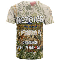 Sukkot T Shirt Jewish Holiday Gratitude Dwells Here - Vintage Botanical Sukkah
