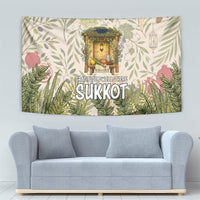 Sukkot Tapestry Jewish Holiday Gratitude Dwells Here - Vintage Botanical Sukkah