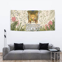 Sukkot Tapestry Jewish Holiday Gratitude Dwells Here - Vintage Botanical Sukkah