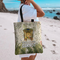Sukkot Tote Bag Jewish Holiday Gratitude Dwells Here - Vintage Botanical Sukkah