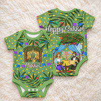 Sukkot Jewish Baby Onesie Colorful Sukkot Festival Of Tabernacles
