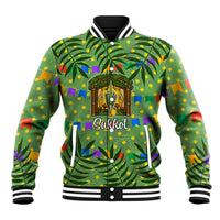 Sukkot Jewish Baseball Jacket Colorful Sukkot Festival Of Tabernacles