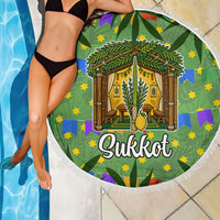 Sukkot Jewish Beach Blanket Colorful Sukkot Festival Of Tabernacles