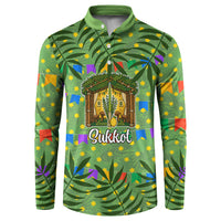 Sukkot Jewish Button Sweatshirt Colorful Sukkot Festival Of Tabernacles