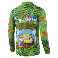 Sukkot Jewish Button Sweatshirt Colorful Sukkot Festival Of Tabernacles