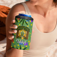 Sukkot Jewish 4 in 1 Can Cooler Tumbler Colorful Sukkot Festival Of Tabernacles
