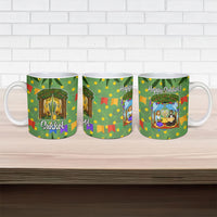 Sukkot Jewish Ceramic Mug Colorful Sukkot Festival Of Tabernacles