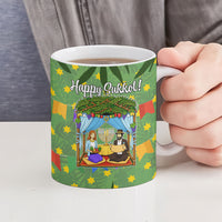 Sukkot Jewish Ceramic Mug Colorful Sukkot Festival Of Tabernacles