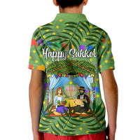Sukkot Jewish Kid Polo Shirt Colorful Sukkot Festival Of Tabernacles