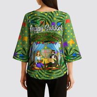 Sukkot Jewish Kimono Sleeve Blouse Colorful Sukkot Festival Of Tabernacles