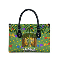 Sukkot Jewish Leather Bag Colorful Sukkot Festival Of Tabernacles
