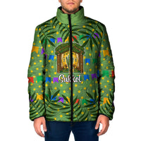 Sukkot Jewish Padded Jacket Colorful Sukkot Festival Of Tabernacles