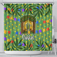 Sukkot Jewish Shower Curtain Colorful Sukkot Festival Of Tabernacles