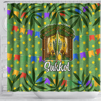 Sukkot Jewish Shower Curtain Colorful Sukkot Festival Of Tabernacles