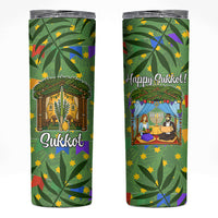 Sukkot Jewish Skinny Tumbler Colorful Sukkot Festival Of Tabernacles