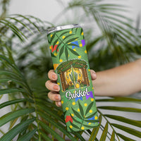 Sukkot Jewish Skinny Tumbler Colorful Sukkot Festival Of Tabernacles