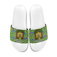 Sukkot Jewish Slide Sandals Colorful Sukkot Festival Of Tabernacles