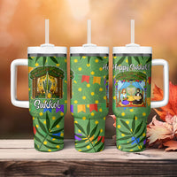 Sukkot Jewish Tumbler With Handle Colorful Sukkot Festival Of Tabernacles