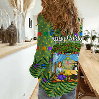 Sukkot Jewish Women Casual Shirt Colorful Sukkot Festival Of Tabernacles