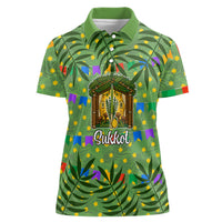 Sukkot Jewish Women Polo Shirt Colorful Sukkot Festival Of Tabernacles