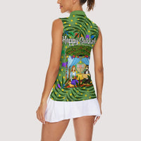 Sukkot Jewish Women Sleeveless Polo Shirt Colorful Sukkot Festival Of Tabernacles