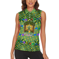 Sukkot Jewish Women Sleeveless Polo Shirt Colorful Sukkot Festival Of Tabernacles