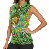 Sukkot Jewish Women Sleeveless Polo Shirt Colorful Sukkot Festival Of Tabernacles