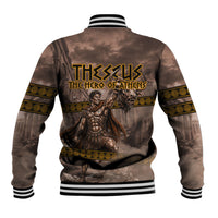 Theseus The Hero Of Athens Baseball Jacket Greek Mythology Minotaur Ancient Warrior Art