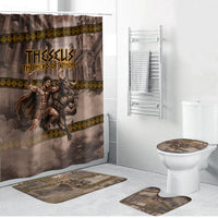 Theseus The Hero Of Athens Bathroom Set Greek Mythology Minotaur Ancient Warrior Art