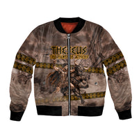 Theseus The Hero Of Athens Bomber Jacket Greek Mythology Minotaur Ancient Warrior Art