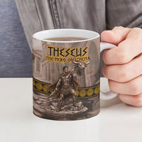 Theseus The Hero Of Athens Ceramic Mug Greek Mythology Minotaur Ancient Warrior Art