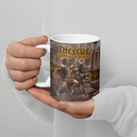 Theseus The Hero Of Athens Ceramic Mug Greek Mythology Minotaur Ancient Warrior Art